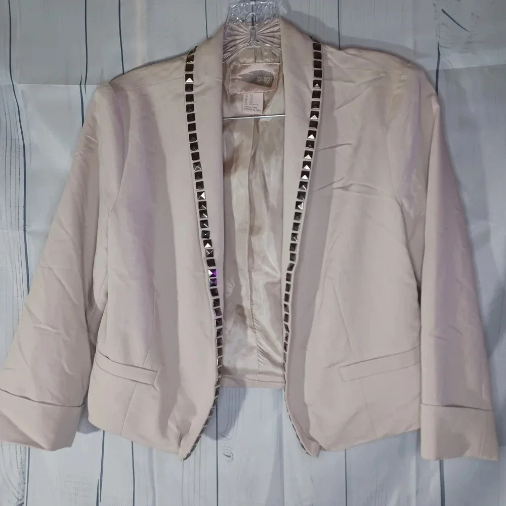 Love 21 open front contemporary WorkWear cropped jacket